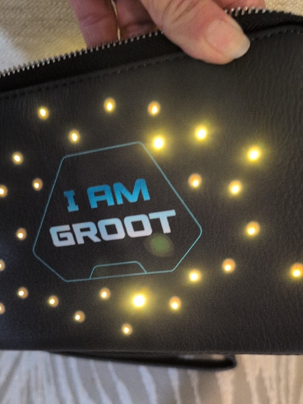I AM GROOT Black Light-Up Wristlet/Wallet - Picture 11 of 13